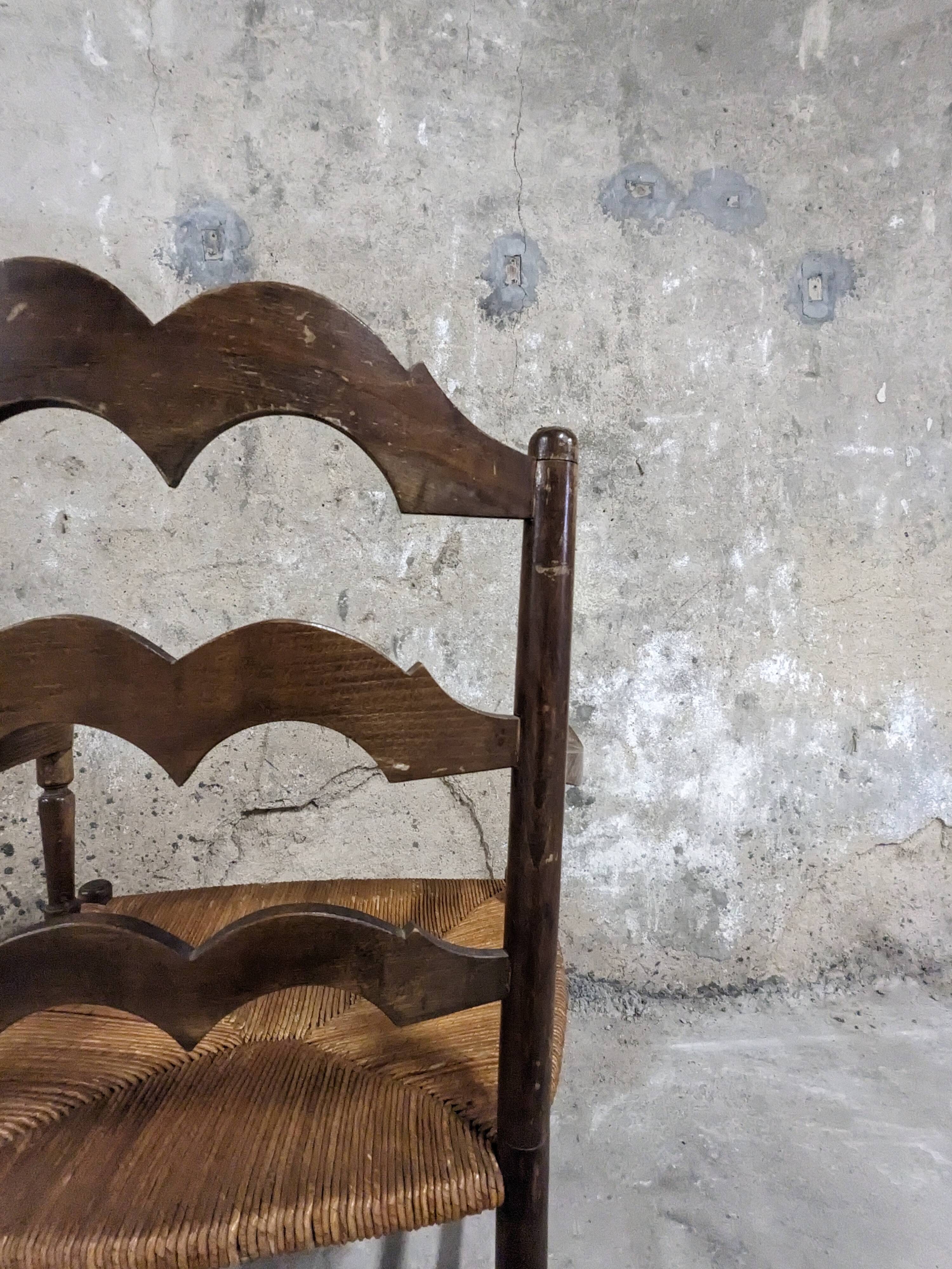 Straw armchair