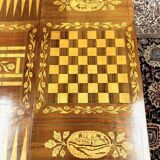 Table de jeu marquetée hollandaise du XIXe siècle