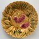 8 old Sarreguemines earthenware slip plates