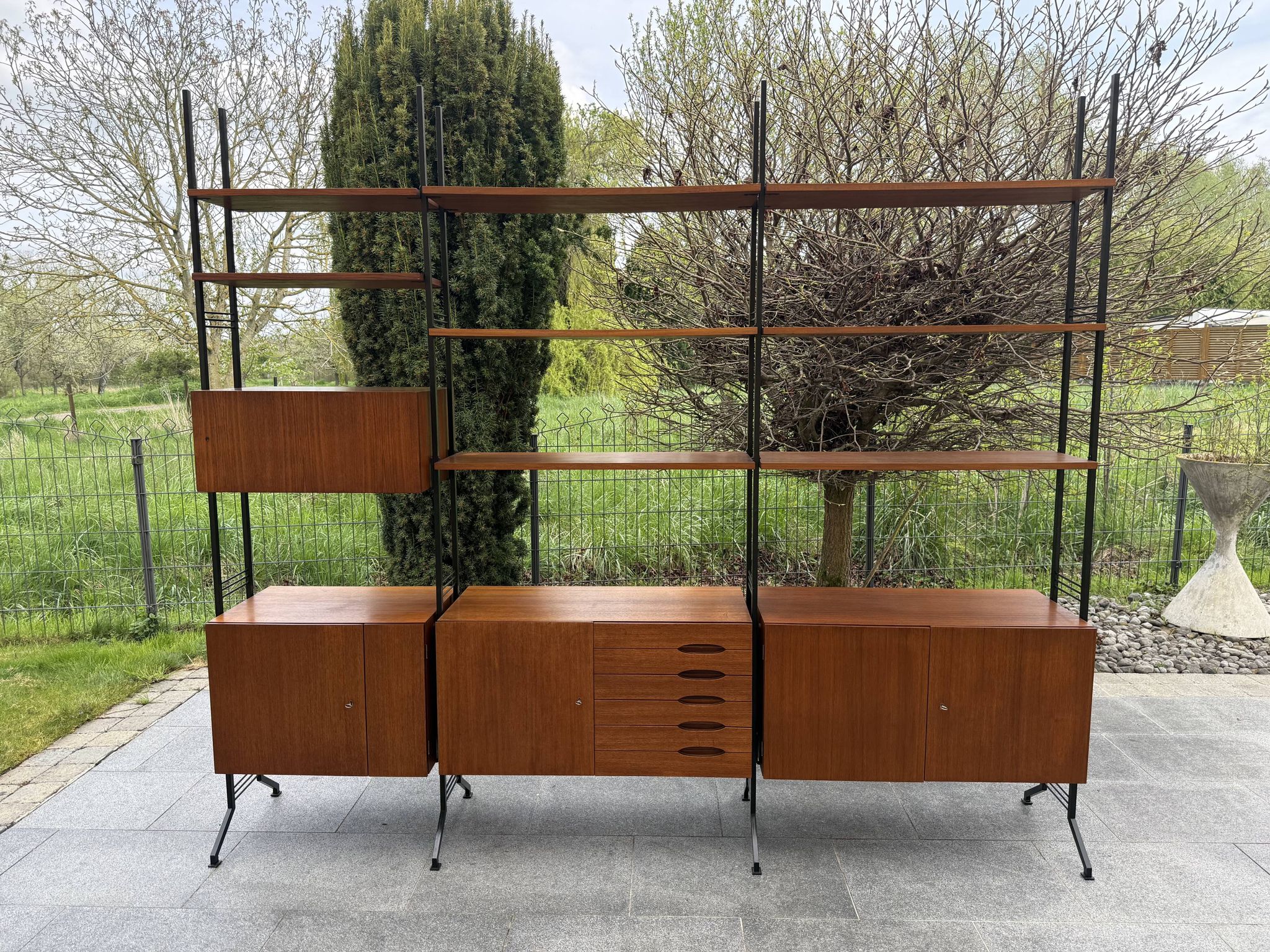 Bibliothèque modulable  scandinave année 60