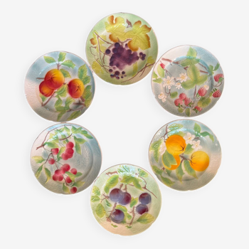 Barbotine dessert plates