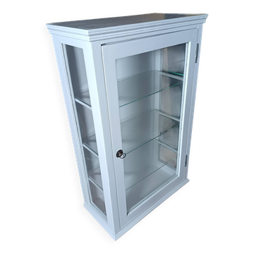 Display cabinet / Silver cabinet with 1 door from the 1950s.
