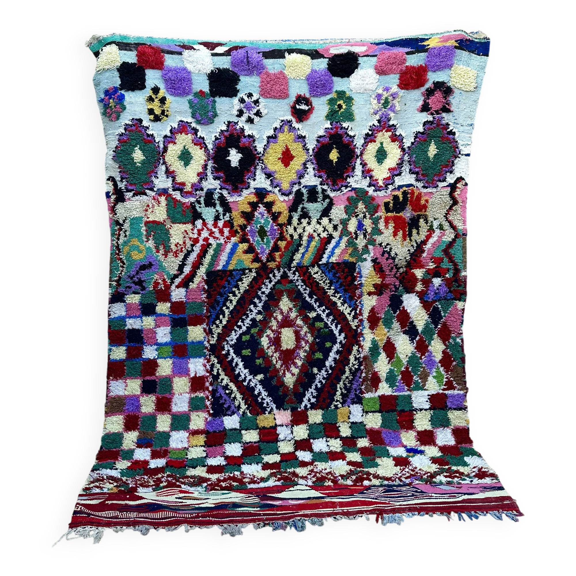 Unique Moroccan Rug - Vintage Art Deco Rug - The Moroccan Rug