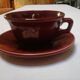 Set de 4 tasses bistrot bordeaux