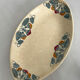 Ravier ironstone Longchamp model Rita - oval dish antique earthenware