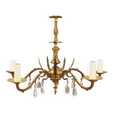 Lustre en laiton, design danois, années 1960, production : Danemark