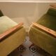 Lot de 2 fauteuils club accoudoirs teck années 50/60