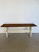 Vintage farmhouse bench made of solid wood