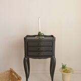 Table de chevet en bois peint