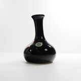 Black ceramic vase