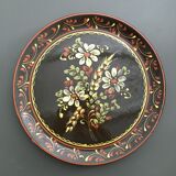 Plat décor floral