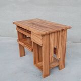 French Petite Wooden Mid-Century Desk
