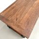 Farm table in solid walnut, turned legs, 1950s.