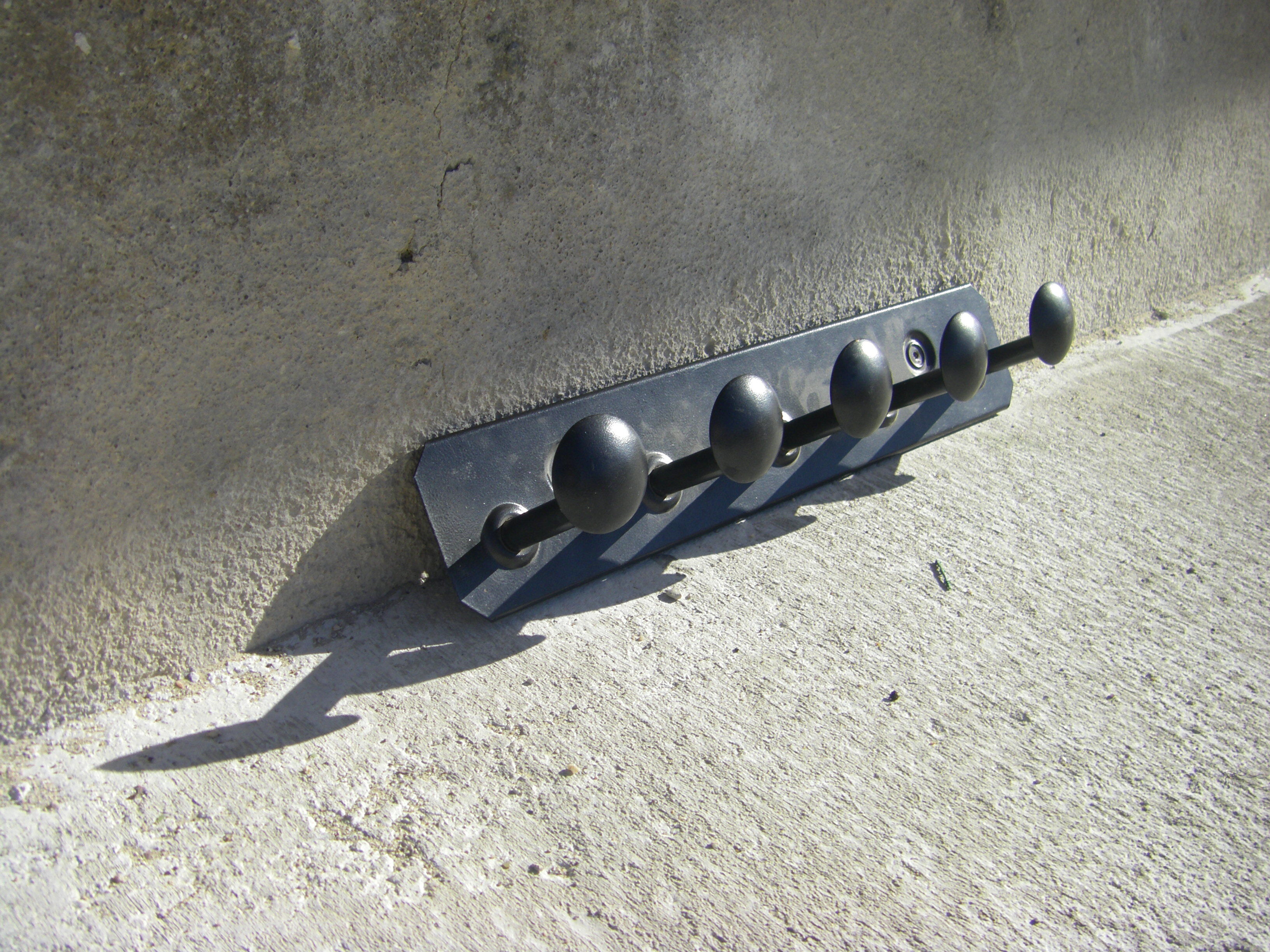 Vintage wall coat rack