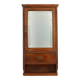 Art Deco Wooden Shaving Cabinet with Mirror, France 1930s