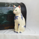 Hand-painted ceramic cat