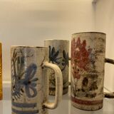 Ceramic pitcher signed Maunier