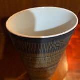Rosenthal black and gold vase, designed by Hans Theo Baumann