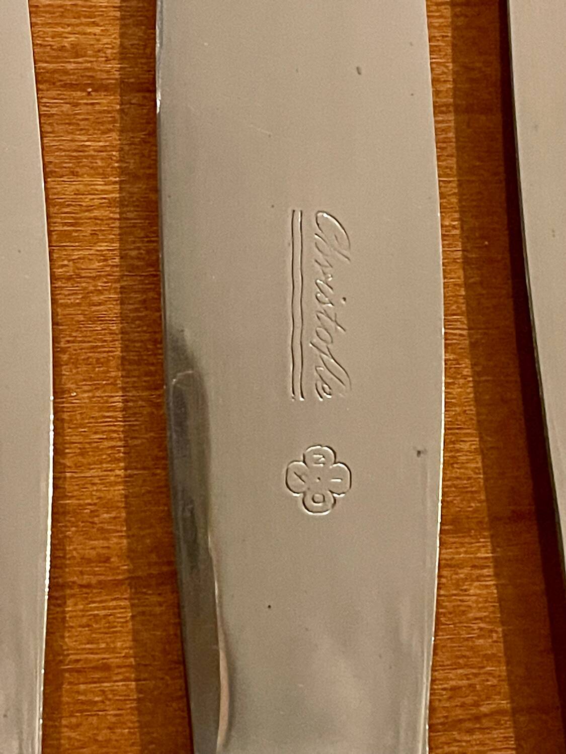 Christofle 12 large marly model knives 24.5 cm