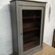 Wall showcase louis philippe xixe cabinet curiosity patina shabby gustavien