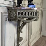 Console D’applique En Bois Sculpté, Patine En Camaïeu De Vert, XVIIIéme S