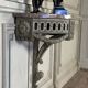 Carved Wood Wall Console, Green Shades of Patina, 18th Century