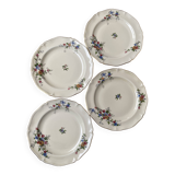 Set of 4 porcelain dessert plates
