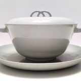 Vintage Sage Green Earthenware Serving Centerpiece by G. Andlovitz for Laveno