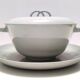 Vintage Sage Green Earthenware Serving Centerpiece by G. Andlovitz for Laveno