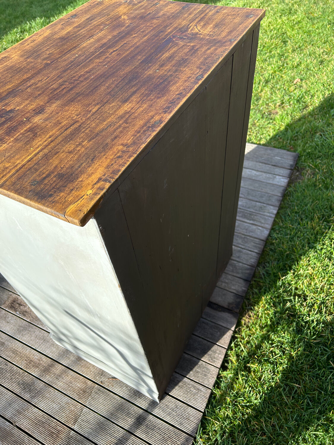 Old Parisian sideboard with 1 door and 1 drawer