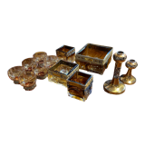 Scandinavian glassware set by Pentti Sarpaneva Turun Hopea Finland for Oy Kumela circa 1972