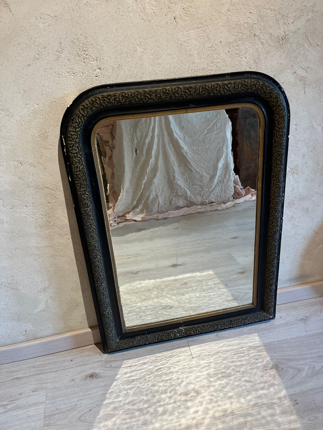 Large old mirror Napoleon III