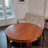 Ensemble chaises et table extensible « Roundette » estampillée  Frem Røjle par le designer Hans Olsen - 1962
