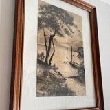 Indian ink painting on paper 1927