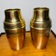 Paire de vases en laiton