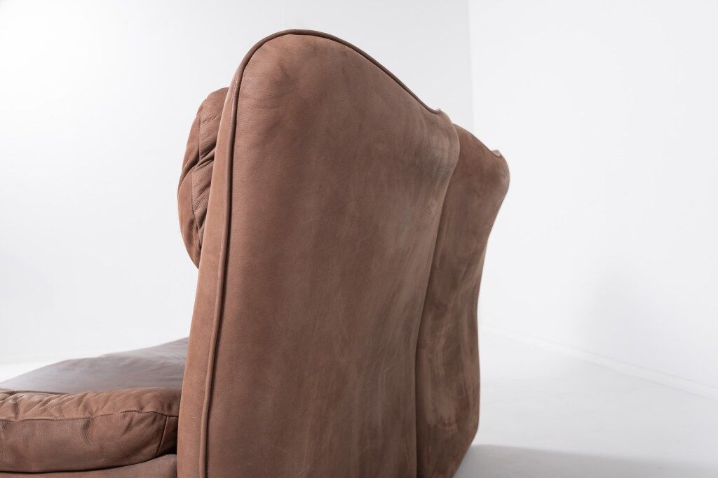 Vintage 2-seater sofa in aniline leather from the 1970s