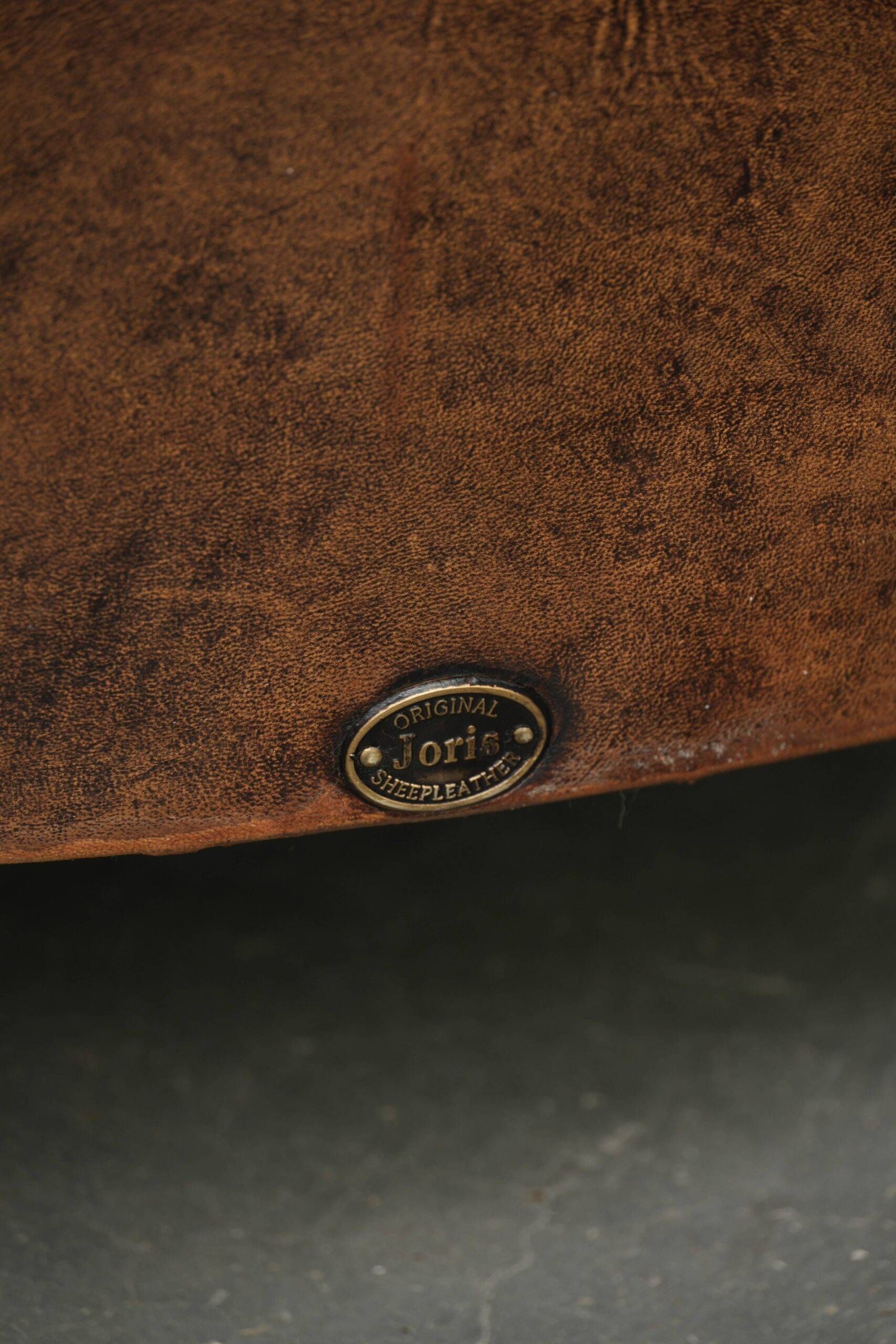 Vintage sheepskin clubchair in a beautiful cognac colour with a sturdy look