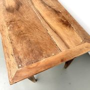 Table de ferme en noyer massif, années 50
