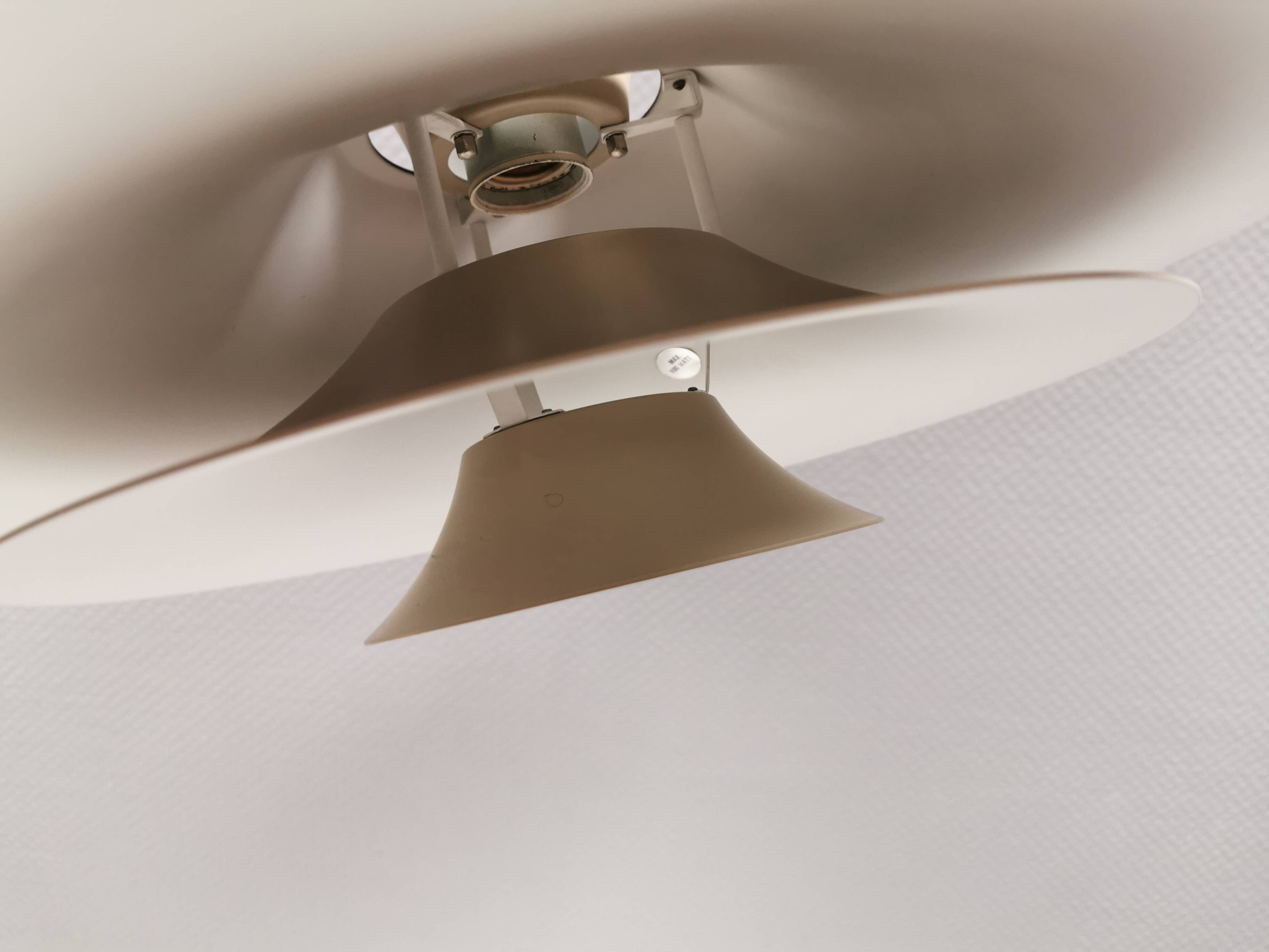 Radius hanging lamp, by Erik Balslev, for Fog & Mørup Denmark 1970s
