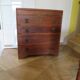 Art Deco chest of drawers with 4 drawers in oak, France 1930s-50s