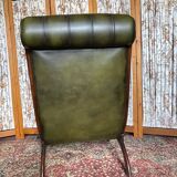 Vintage leather Chesterfield armchair