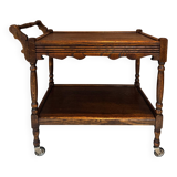 Oak Wooden bar trolley