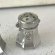 French pewter salt and pepper shakers set Etains du Manoir with origin