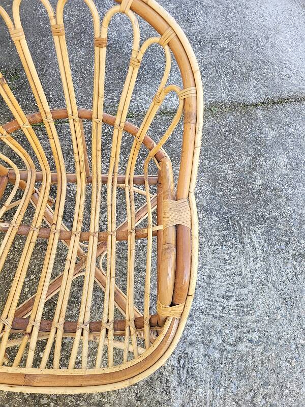 Rattan armchair 1960