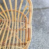 Fauteuil en rotin 1960