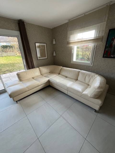 Corner sofa friends Roche Bobois in leather