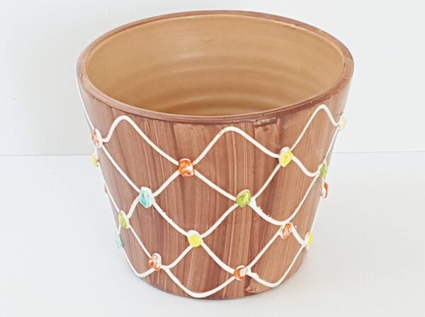 Cache-pot ceramique 1950 1960 vintage rockabilly 50s 60s 50's 60's