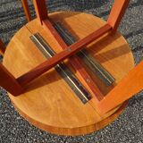 4 nesting teak rolling table Scandinavian design from the 60s Poul Hundevad
