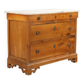Commode ancienne en bois de cerisier 3 tiroirs XIX Century