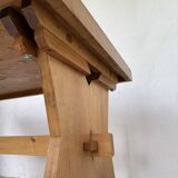 Table, mobilier de montagne en hêtre, 1950